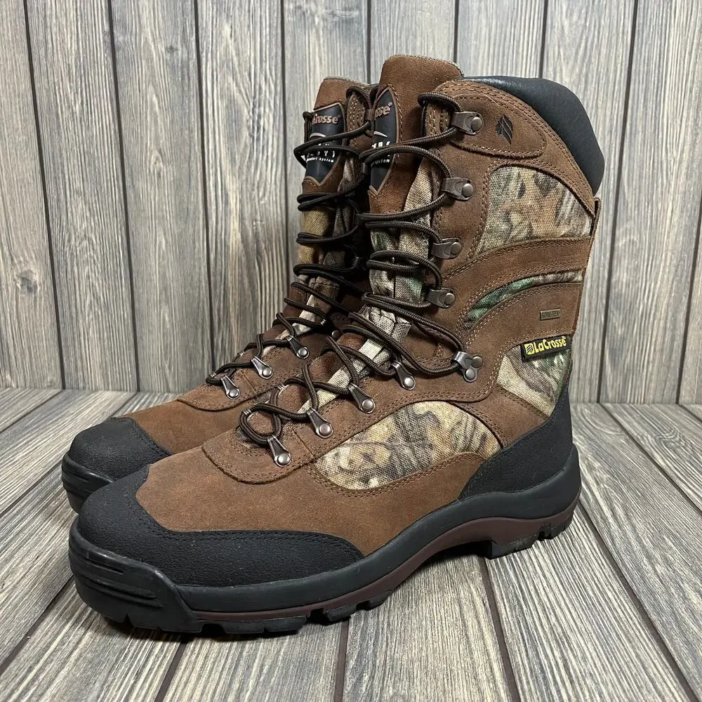 LaCrosse 4700M Hunting Boots Camo Genesys Gore Tex Men Sz 13 Leather Outdoor 11